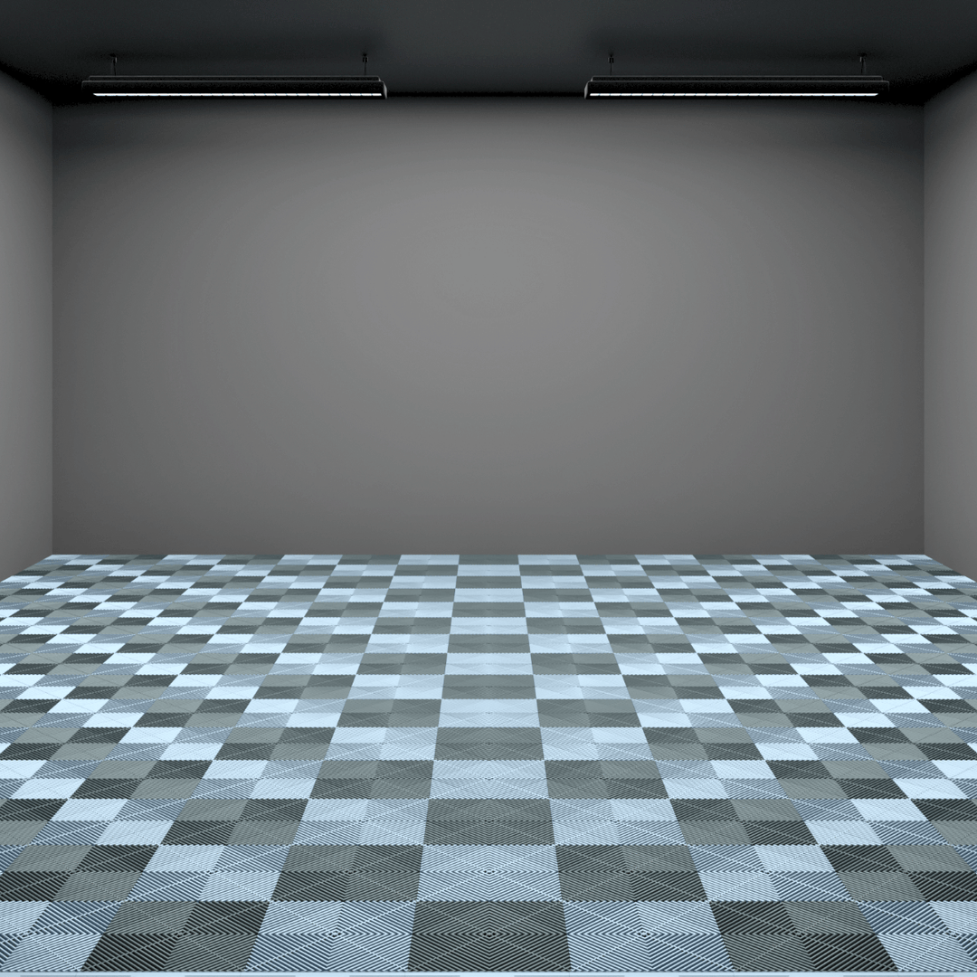 Double Garage Floor Kit 6x6M, Chequer Kit