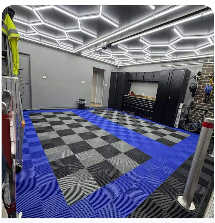 Double Garage Floor Kit 6x6M, Parking Bay Chequer Infill Kit