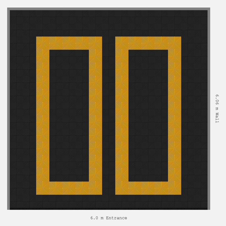 Double Garage Floor Kit 6x6M, Parking Bay Plain Infill Kit