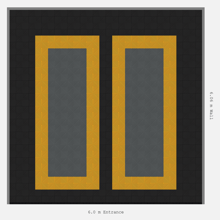 Double Garage Floor Kit 6x6M, Parking Bay Plain Infill Kit