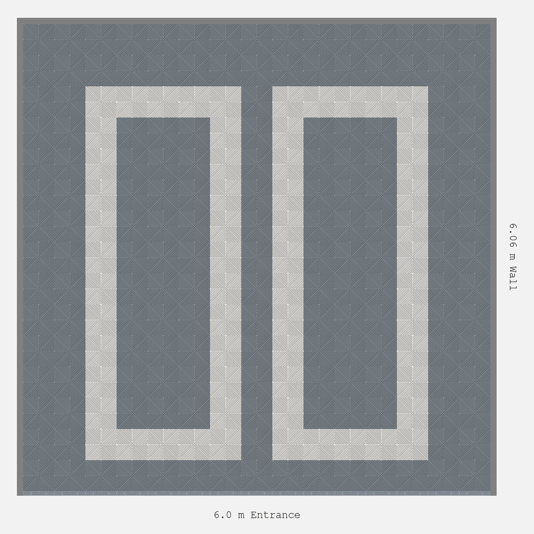 Double Garage Floor Kit 6x6M, Parking Bay Plain Infill Kit