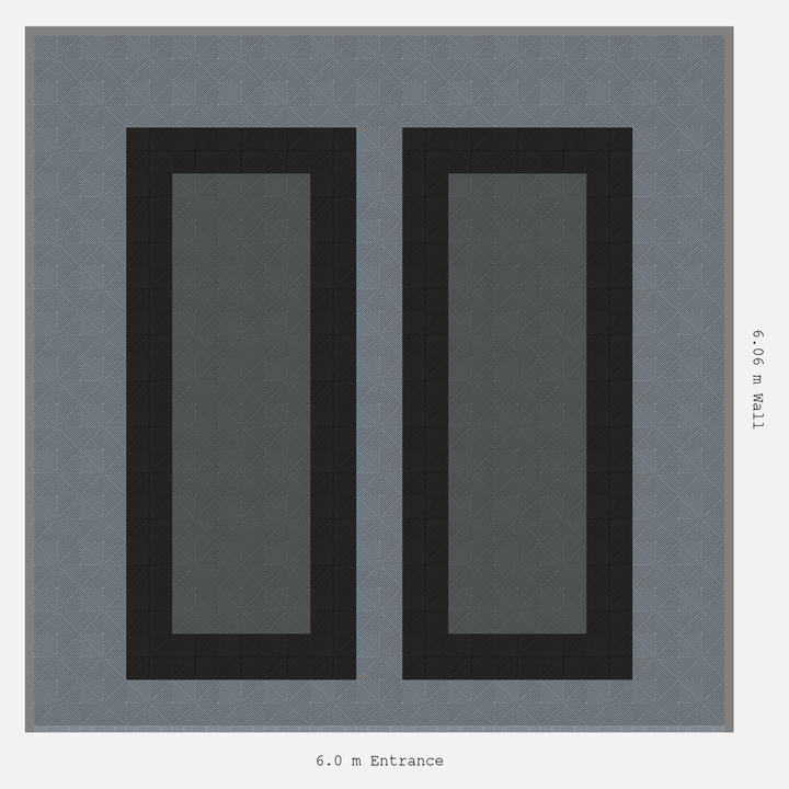 Double Garage Floor Kit 6x6M, Parking Bay Plain Infill Kit