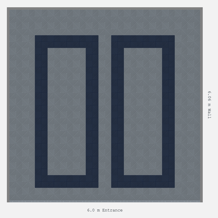 Double Garage Floor Kit 6x6M, Parking Bay Plain Infill Kit