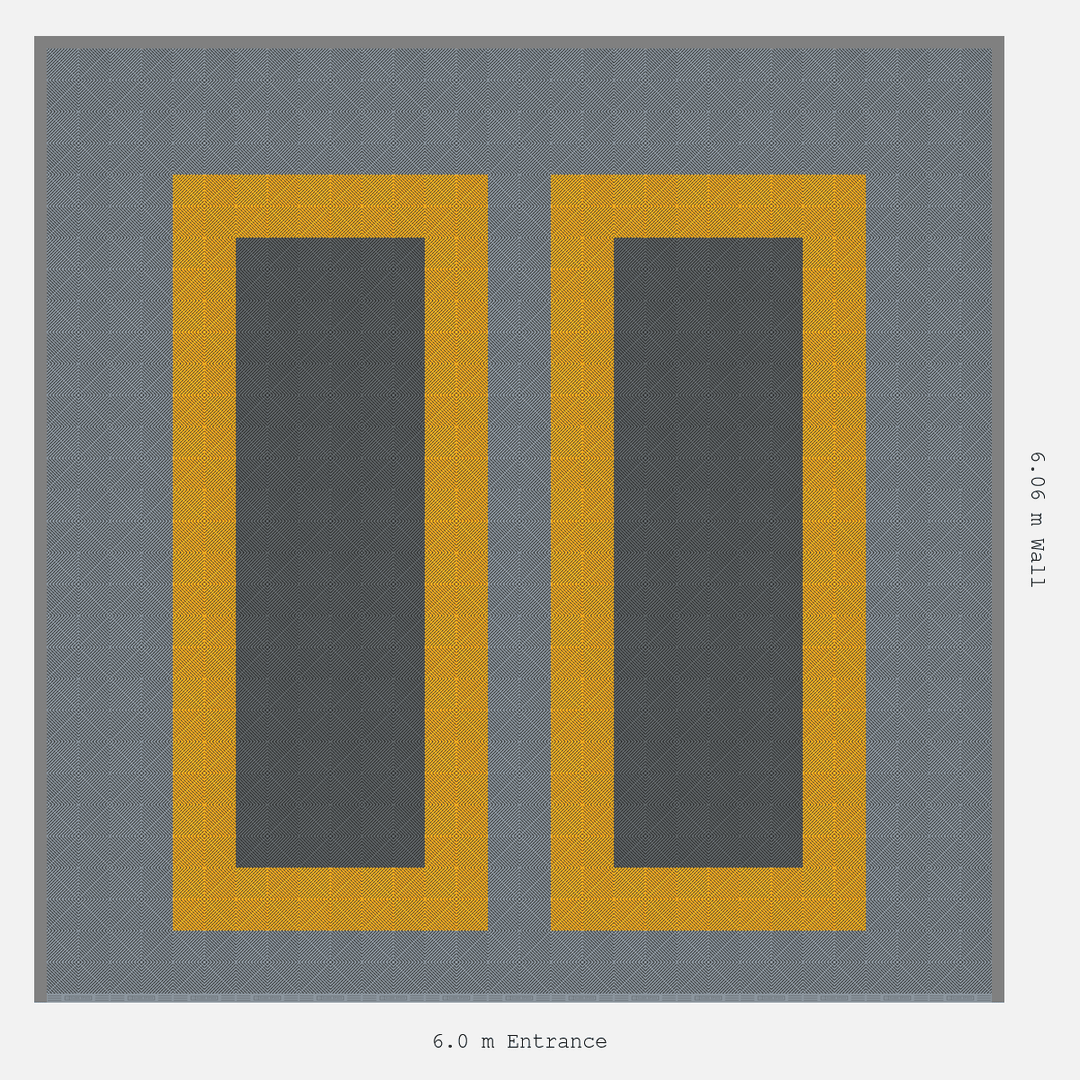 Double Garage Floor Kit 6x6M, Parking Bay Plain Infill Kit