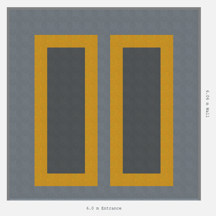 Double Garage Floor Kit 6x6M, Parking Bay Plain Infill Kit