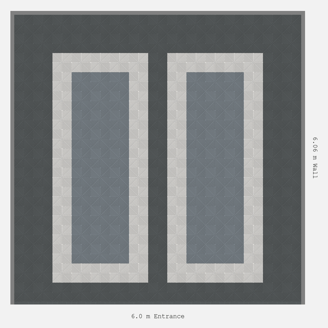Double Garage Floor Kit 6x6M, Parking Bay Plain Infill Kit