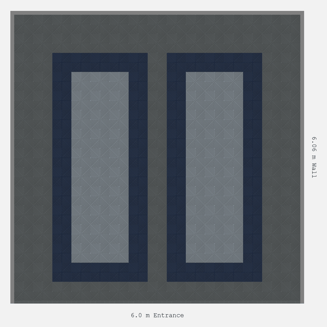 Double Garage Floor Kit 6x6M, Parking Bay Plain Infill Kit